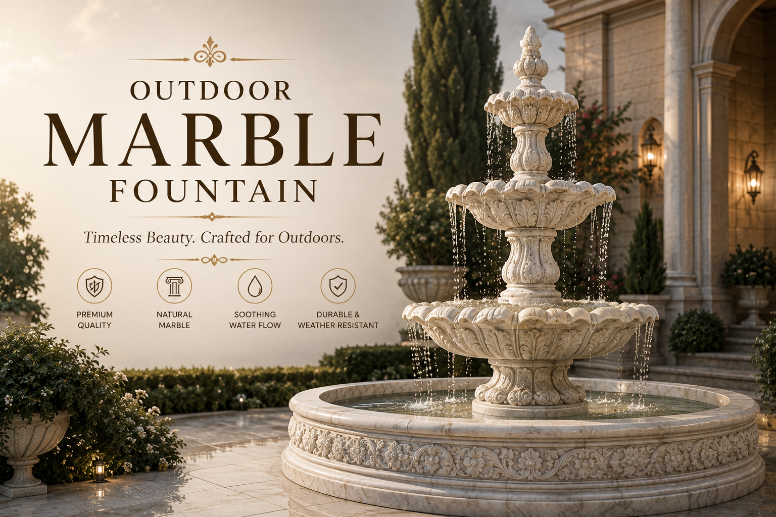 Outdoor Marble Fountain