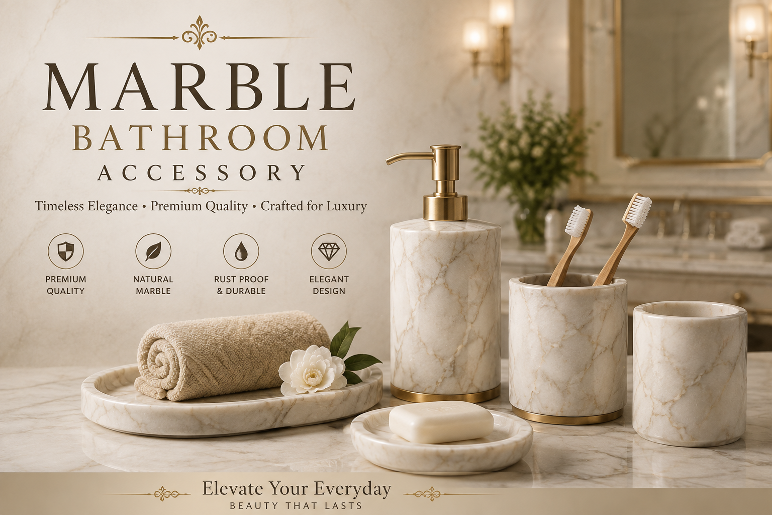Marble Bathroom Accessory